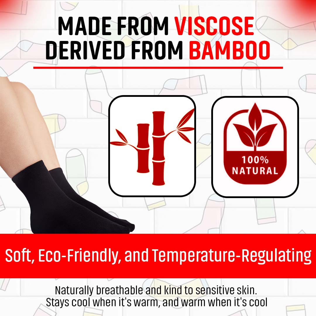 Comfort Bamboo Crew Socks (3-Pack)