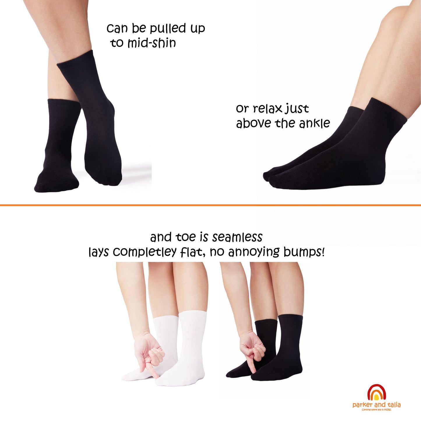 Comfort Bamboo Crew Socks (3-Pack)