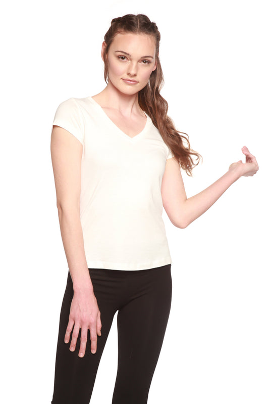 Relaxed Bamboo V-Neck